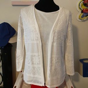 Cardigan and blouse